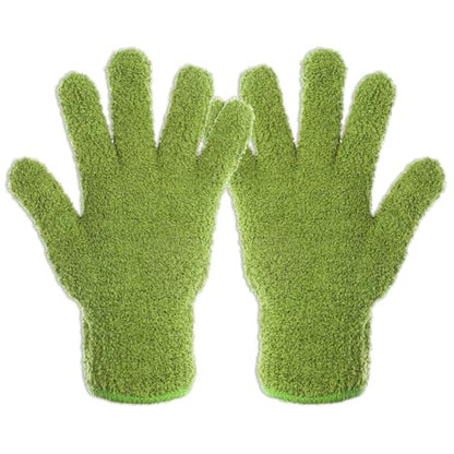 Microfiber Dusting Gloves for Plants Plant Dusting Gloves Gentle Leaf Shine & Cleaner for Houseplants Reusable Washable Cleaning Glove Mittens Indoor Mitt for Plants House Cleaning Car Blinds Lamps