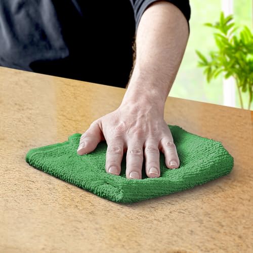 Avalon Towels Bar Towels (Pack of 60) Size 14x17 Inches – 100% Cotton, Absorbent and Reusable Cleaning Rags, Multipurpose Cleaning Towels, Terry Cloth Rags, Durable Shop Rags (Green) - color: Green, size: Pack of 60