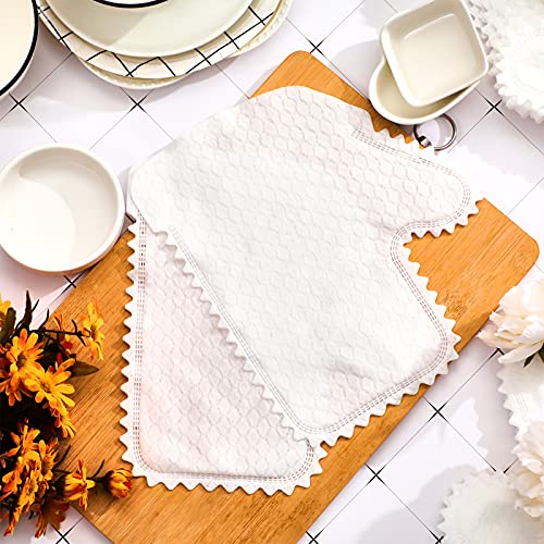 Patelai 40 Pcs Microfiber Dusting Gloves, Dual-Sided Disposable Mitts