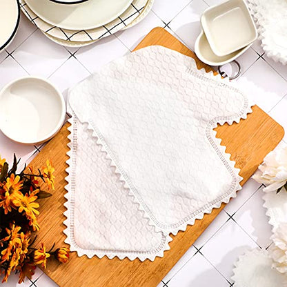 Patelai 40 Pcs Microfiber Dusting Gloves, Dual-Sided Disposable Mitts