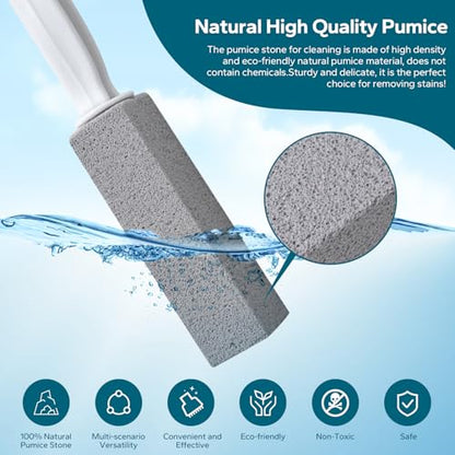 Emycool Pumice Stone Toilet Bowl Cleaner, 14 Pack Toilet Pumice Stone with Handle for Toilet Cleaning, Bathtubs, Sinks, Swimming Pools, Grills - color: 14 Pack