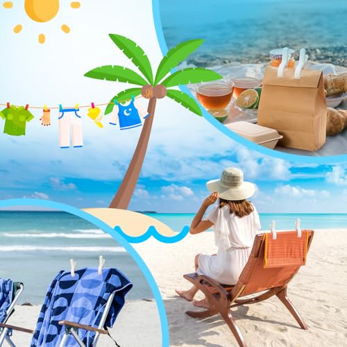 Beach Towel Clips for Chairs Cruise-Clothespins 12 pcs Heavy Duty Laundry Clamps Clothes Pegs Chair Clips Towel Holder Windproof Clothes Pins for Lounge Chair 3 Colors - size: 12pcs-S