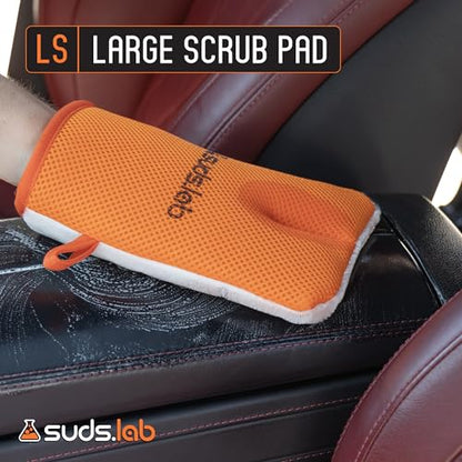 Suds Lab Oversized Scrub Pad, Heavy Duty Interior Car Cleaning Mitt, Auto - size: Oversized