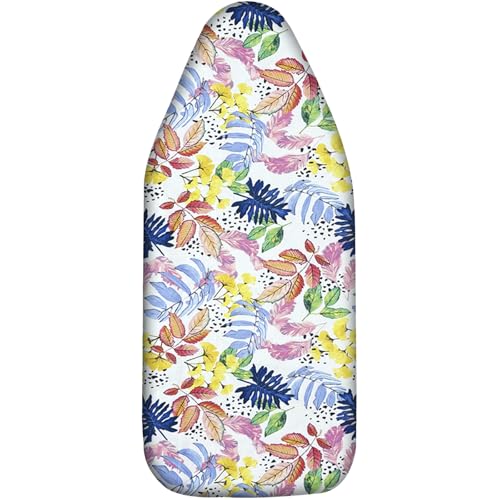 Small Ironing Board Cover Scorch Resistant, Table top Ironing Cover with Padding Heat Reflective Heavy Duty Pad (Colored Leaves, 12.5"x32") - color: Colored Leaves
