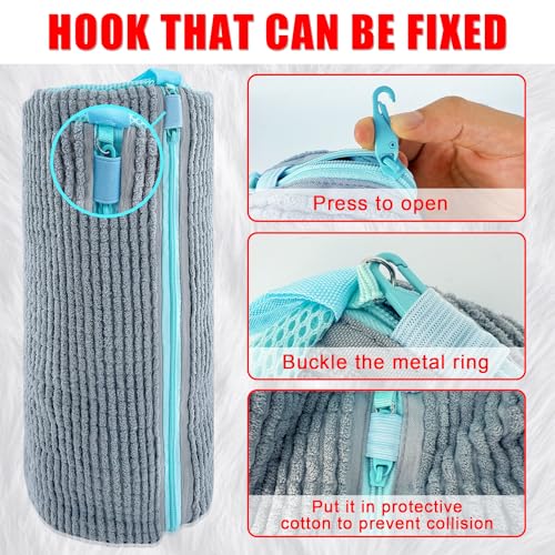 Shoe Washing Machine Bag, 2 Pack Shoe Laundry Bags for Washer and Dryer, Reusable Sneaker Wash Bag with Self-Locking Zipper, 360° Deep Cleaning, Protects Shoes and Washer(Gray) - color: Gray Shoe Washer Bag