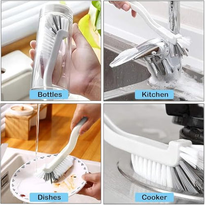 Crevice Cleaning Brush Set, 12Pcs Grout Cleaner Brush for Deep Cleaning Gap, Hard Bristle Scrub Brushes Tools, Cleaning Supplies for Household Use, Bathroom, Kitchen, Toilet, Window