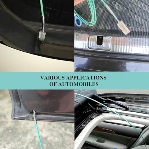 Auto Sunroof Drain Cleaning Tool, Tube Cleaning Brush Slim Drain Dredging Tool, Flexible Drain Brush Long Pipe Cleaners, Pipe Drain Dredge Cleaning Tool for Car Sunroof, Windshield Drain Hole (118")