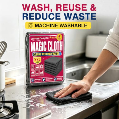 Genie Cloth Magic Cloth - 6PCS Microfiber Genie Magic Cleaning Cloth