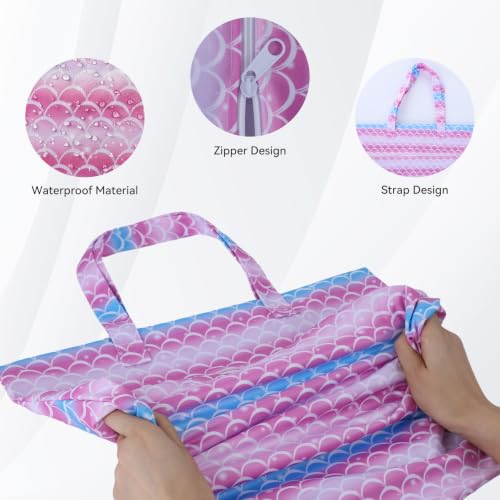 OTraki 2 Pack Waterproof Hanging Wet Dry Bags 16x20 inch