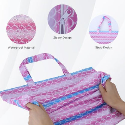 OTraki 2 Pack Waterproof Hanging Wet Dry Bags 16x20 inch