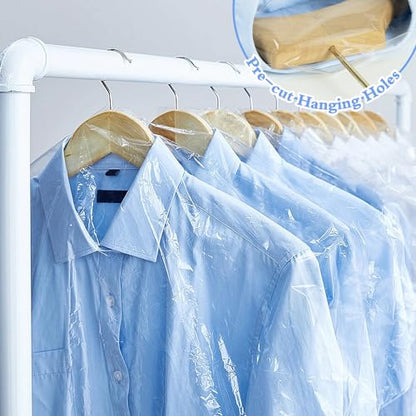 100 Pack Dry Cleaning Plastic Bags, 35.4 x 23.6 In - size: 60 X 90 cm