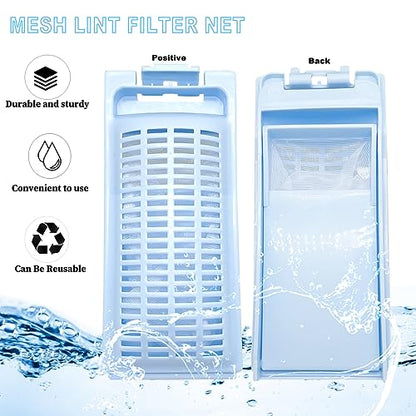 2pcs Washing Machine Floating Lint Filter Net,Washing Machine Magic Lint Filter Box(15.5x6.3cm/6.1x2.48"-NO.6)