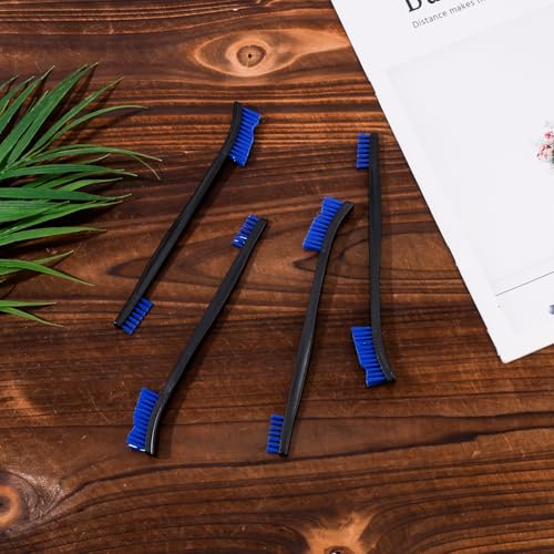 4pcs Double Ended Nylon Cleaning Brushes, Small Cleaning Brush Set Multifunctional Detail Cleaning Brush Crevice Tool for Kitchen Jewelry Small Objects