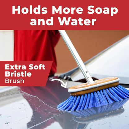 Shurhold 6" Nylon Extra Soft Bristles Deck Brush - style: Extra Soft, Blue