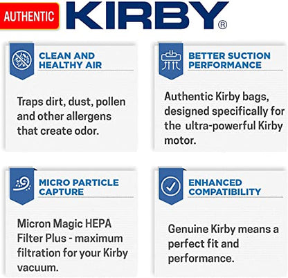 Kirby 204811 Filter Bag Six Pack Micron Magic HEPA (6 Filter Bags) - size: 6 Filter Bags