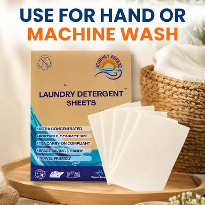 Travel Laundry Detergent Sheets Pack of 3 – Compact Laundry Sheets for Travel, Hand Wash or Machine Wash Detergent Strips for Sink Washing Clothes on Trips, Hotels & Cruises - style: Travel Laundry Sheets 3-Pack (20 sheets each)