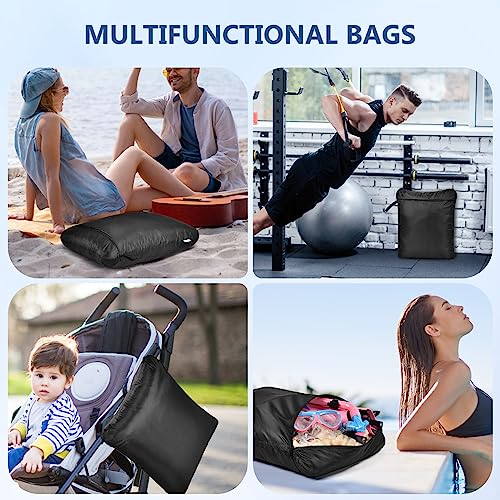 OTraki 20x24 inch Waterproof Wet Bag for Swimsuit 2 Pack, Black - size: 20 x 24 inch