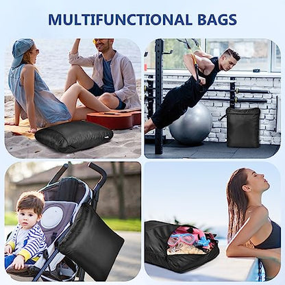 OTraki 20x24 inch Waterproof Wet Bag for Swimsuit 2 Pack, Black - size: 20 x 24 inch