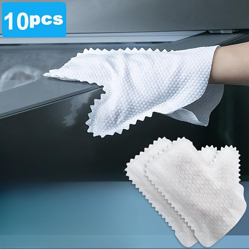 10 Pc Microfiber Dusting Gloves Versatile Wet Dry Use, Easy-to-Use Cleaning Gloves for Dusting Kitchens Living Rooms Bedrooms Cars Furniture Windows