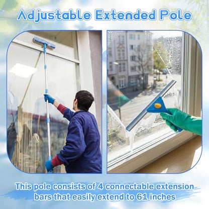 Window Cleaning Washing Kit with 3 Gallon Bucket,Classic