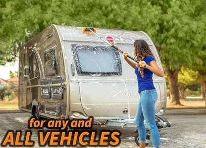 Car & RV Wash Brush Kit with 48-144״ Long Extendable Handle