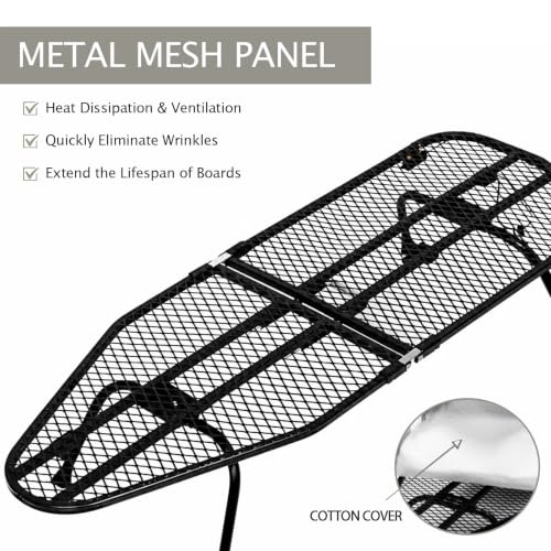 SheeChung Small Ironing Board with Rest,Mini Foldable Iron Board,32" Lx12 W - style: Hexagon with rest-32"L x 12"W