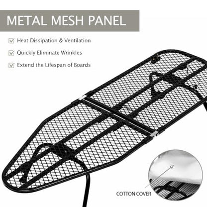 SheeChung Small Ironing Board with Rest,Mini Foldable Iron Board,32" Lx12 W - style: Hexagon with rest-32"L x 12"W