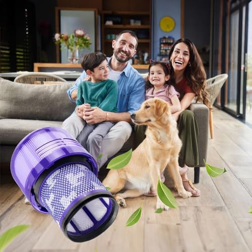 2 Pack V11 And V15 HEPA Filter Compatible for select Dyson V11 (SV14, SV15, SV17, SV28) and V15 (SV22, SV47) cordless vacuum cleaners. Replacement part for Dyson part number: 970013-02. - size: 2V11