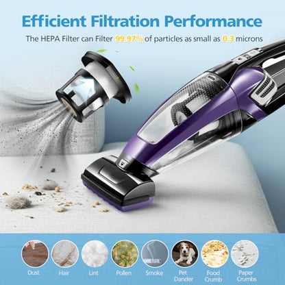 4 Pack 2284W 2390A Vacuum Filter for Bissell Pet Hair Eraser Hand Vacuum