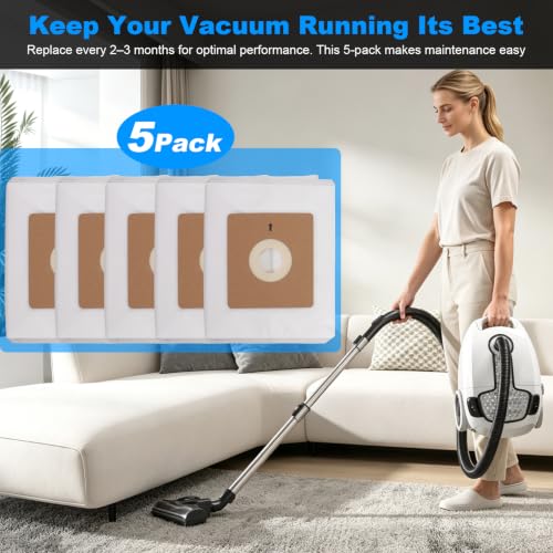 Disposable Dust Bags for Prolux Tritan Bagged Canister Vacuum Cleaner, Vacuum Maintenance Parts, Household Cleaning Accessories - 10 Pack - color: 10 Pack