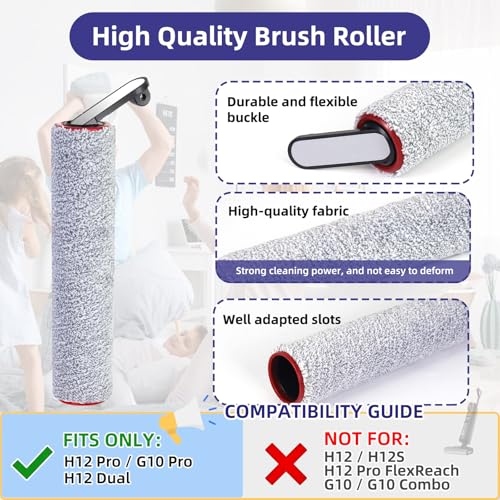 Replacement Parts for Dreame H12 Pro / H12 Dual / G10 Pro Wet Dry Vacuum - color: H12 Pro Accessories