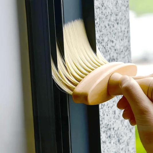 Window Track Cleaner, Gap Brush Groove Cleaner, Window Track Cleaning Tool, Gap Cleaning Brush Small Spaces, Sliding Door Track Cleaner, Window Brush, Shower Track Cleaning Brush, Window Cleaner Tool - color: Fine Bristles