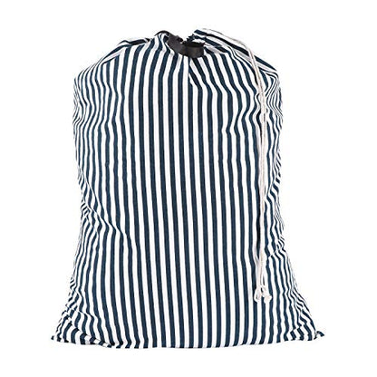 SWISSELITE Laundry Bag with Handle and Drawstring, Large Heavy Duty Laundry Bag, 28 x 40 Inches Travel Dirty Clothes Bag for Laundromat and Household - color: Stripe Green