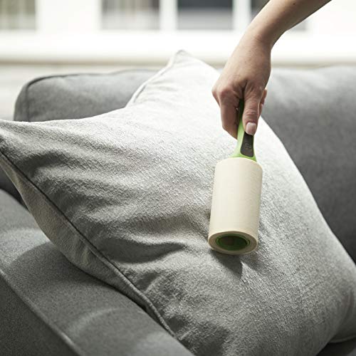 Evercare Pet Hair Lint Rollers All Purpose Use 100 Easy-Tear Sheets Per Roll Reusable Sticky Roller Pets Cat & Dog Hair Remover Contoured Handle for Furniture Clothing & Cars, Green (Pack of 12) - size: Pack of 12 (300 Sheets)