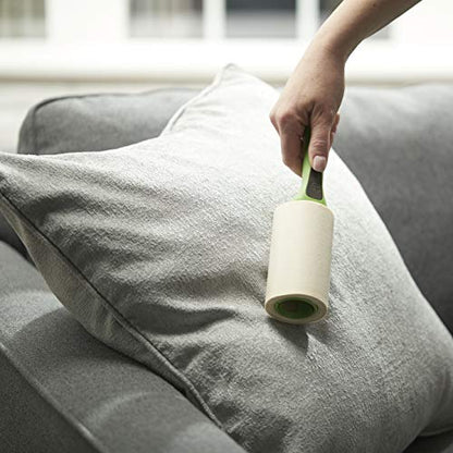 Evercare Pet Hair Lint Rollers All Purpose Use 100 Easy-Tear Sheets Per Roll Reusable Sticky Roller Pets Cat & Dog Hair Remover Contoured Handle for Furniture Clothing & Cars, Green (Pack of 12) - size: Pack of 12 (300 Sheets)