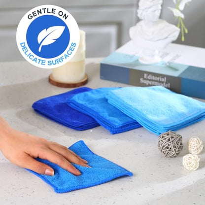 Tanlade 30 Pcs Dry Erase Cloth,6 X 6 Inch,Blue/Light Blue/Dark Blue - color: Blue/Light Blue/Dark Blue, size: 6 x 6 Inch