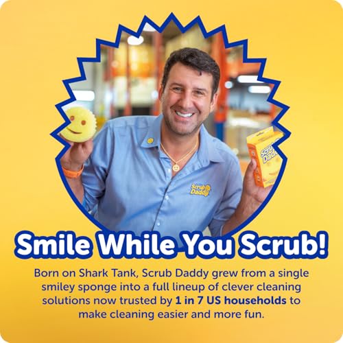 Scrub Daddy Scratch-Free Multipurpose Kitchen Sponges - Bulk Dish Sponges for Kitchen, Bathroom, Household Cleaning & More - Made with BPA-Free Polymer Foam (9 Count) - size: 9 Count (Pack of 1)
