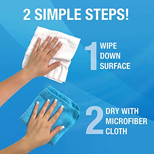 MiracleWipes for Stainless Steel, Great for Kitchen and Appliances, Including Oven, Refrigerator, Dishwasher, Microwave, Sink, Hood, Grill, Removes Fingerprints and Smudges - 30 Count (Pack of 2) - size: 30 Count (Pack of 2)