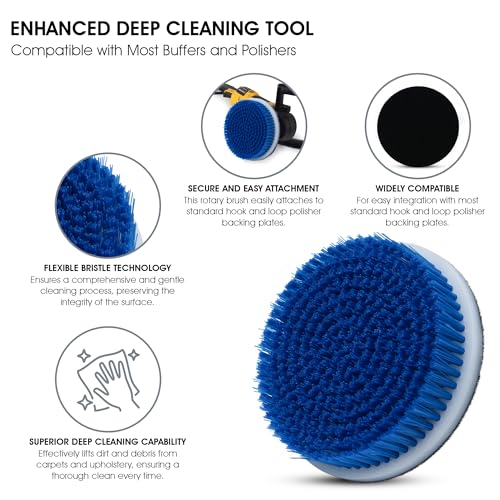 Nanoskin Rotary Brush for Upholstery and Wheel Cleaning, 5"