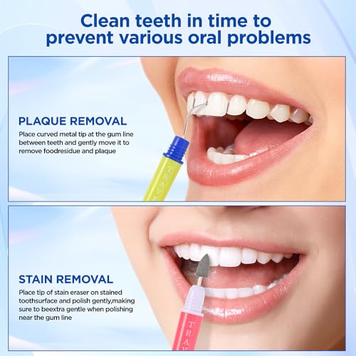 Dental travel Cleaning Kit (blue & white, 2 pair) - color: blue & white, size: 2 pair