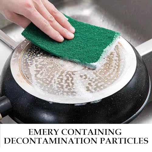 Heavy Duty Scrubbing Pads for Cleaning 6 x 4 x 0.31inch Dish Scrubber Pads Reusable Household Green Scrubbing Pads,Scotch Brite Pads, for Dishes, Kitchen Scrubbers & Metal Grills (25Pcs) - size: 25pcs