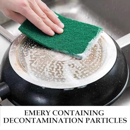 Heavy Duty Scrubbing Pads for Cleaning 6 x 4 x 0.31inch Dish Scrubber Pads Reusable Household Green Scrubbing Pads,Scotch Brite Pads, for Dishes, Kitchen Scrubbers & Metal Grills (10Pcs) - size: 10pcs