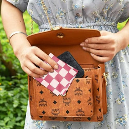 6 PCS Glasses Cleaning Cloth Eyeglass Cleaning Cloth Lens Eyeglasses Microfiber Cute Aesthetic Cloth for Unisex Women Girls Reusable Phone Screens Camera Multi-Patterns(6.3"x6.3")-Checkered - color: N3-checkered