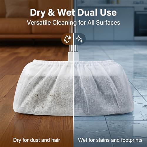 RAINFLOW 100PC Disposable Broom Cover Dust Wipes