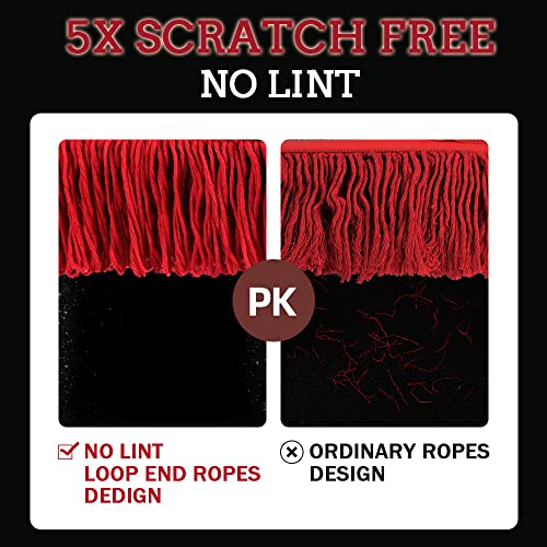 Exterior Car Duster & Brush Kit - Loop End, Red Brush - color: Dark Red