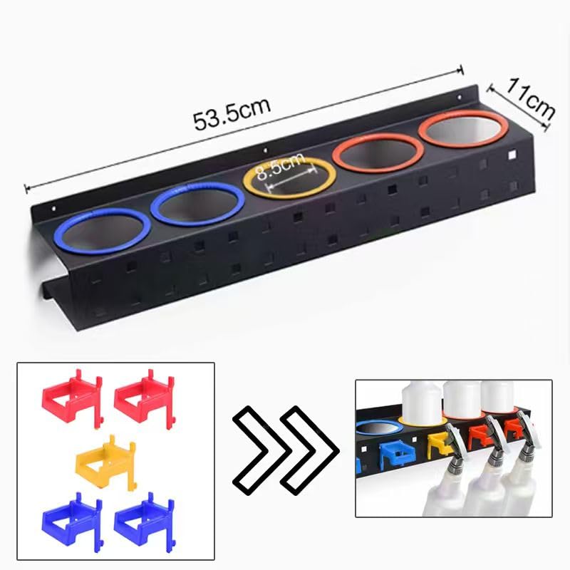 Spray Bottle Storage Rack with Extra Abrasive Holder - size: 1 Pcs
