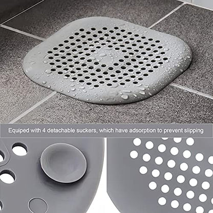 4 Pieces Drain Covers Hair Stopper for Shower Drain Bathtub Stopper Home Drain Protectors with Sucker Water Trap Sink Cover for Bathroom Bathtub and Kitchen (2 White+2 White) - color: 4 Pcs White
