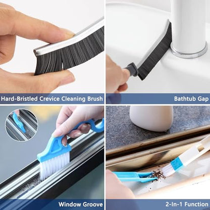 CRAFNEW 14Pcs Small Crevice Cleaning Brush Set, Groove Gap Cleaning Tool