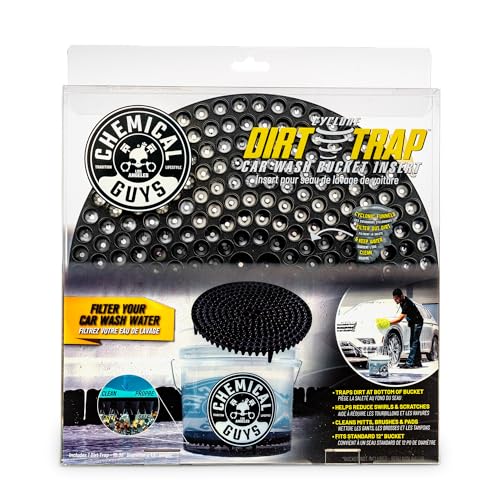 Chemical Guys, Cyclone Dirt Trap Car Wash Bucket Insert, 12 inch, Black - color: Black, size: 12 inch diameter (1 pack)