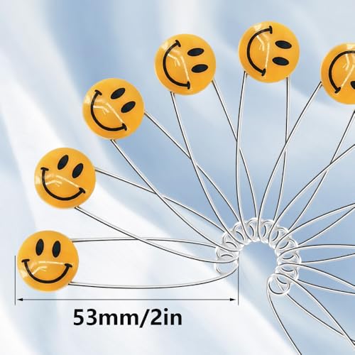 50 PCS Safety Pin 53mm/2.1in Baby Diaper Pins for Cloth Plastic Head Baby Pins for Diapers Stainless Steel Cloth Pin with Locking Closures Nappy Pins for Crafts（XL/Orange） - color: Orange